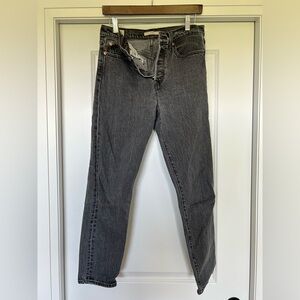 Washed Black Levi’s wedgie straight jeans